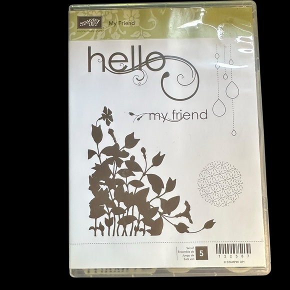 Stampin’ Up! My Friend Rubber Stamp Set in New/unused Condition. - Picture 1 of 2